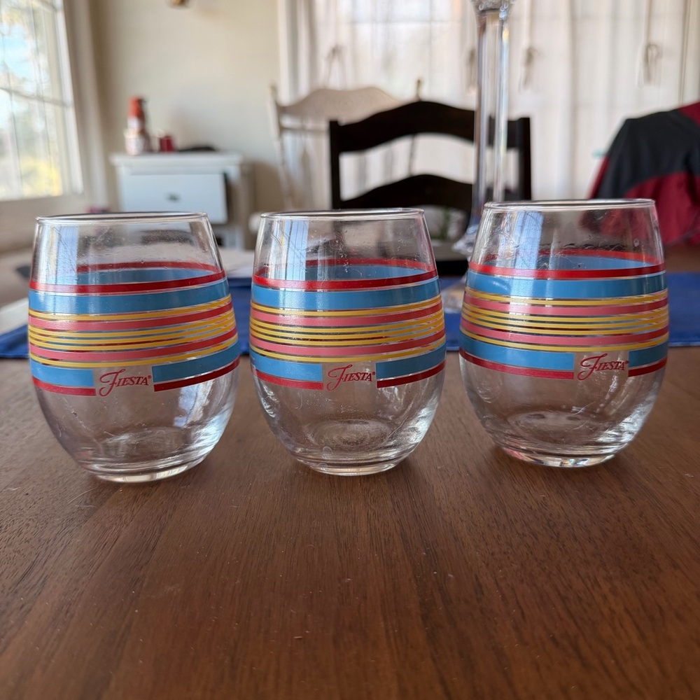 Fiesta Vibrant Striped Glass Set
